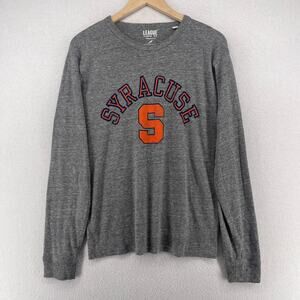 SYRACUSE Shirt Adult M LEAGUE Classic Fit ORANGEMEN Cuse University Gray